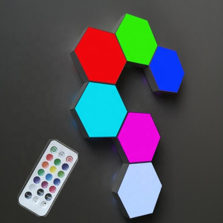 Gamer Lys   Honeycomb Touch Lamper       Stk