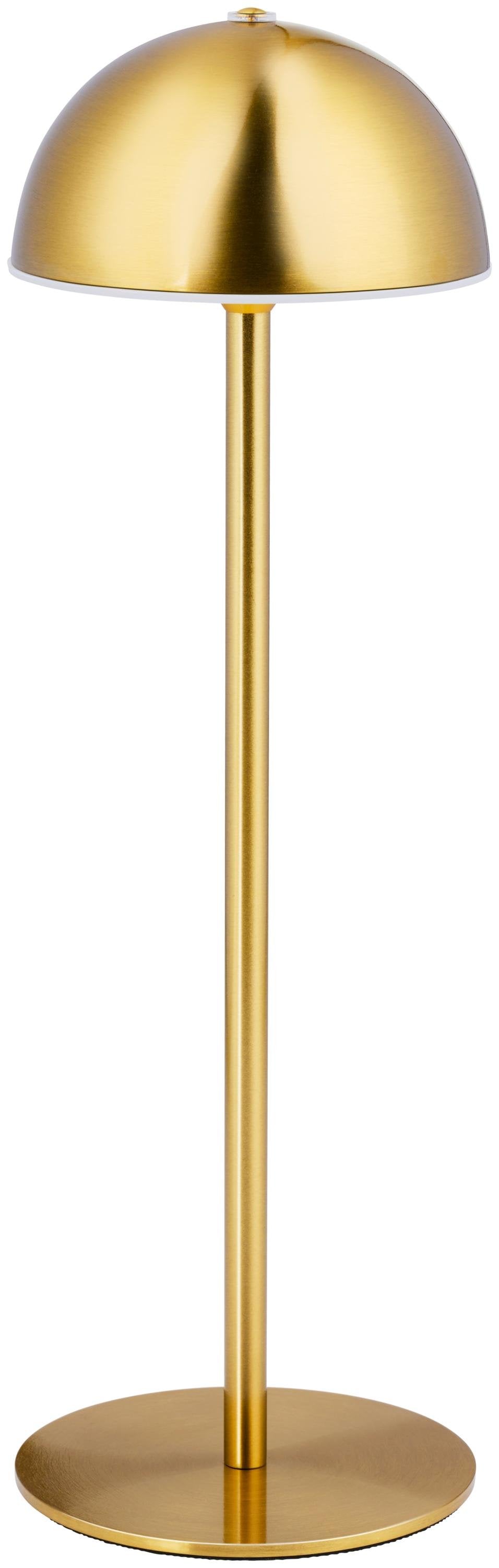 Grundig Bordlampe Med Touch  32 Cm   Guld Med Rundt Hoved  Elegant Design