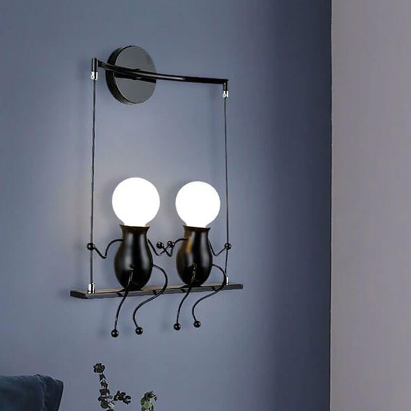 Mr  Lamp Væglampe To På En Gynge