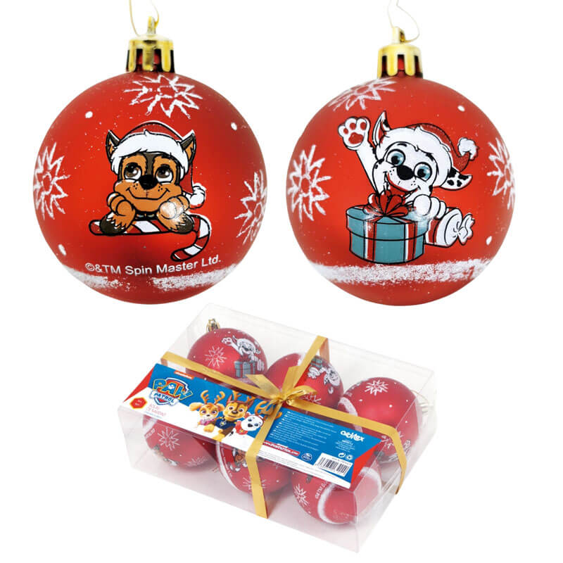 Paw Patrol Julekugler   Stk   Cm