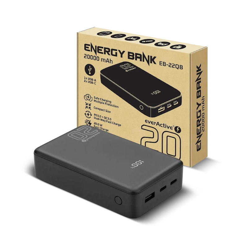 Powerbank 20 000mah Qc 20w