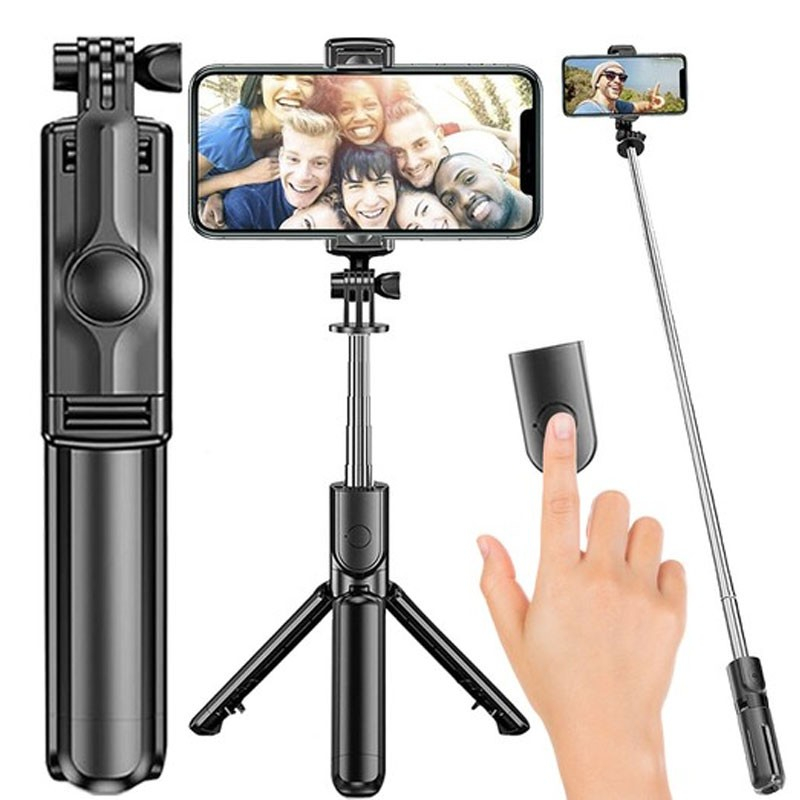 Selfiestang Tripod Med Fjernbetjening