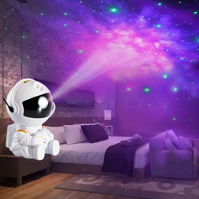 Siddende Astronaut Stjernehimmel Lampe Astronaut Med Stjerne