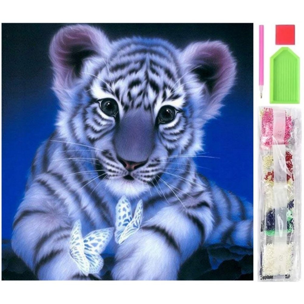 Tiger Motiv 5d Diamond Painting   30   30 Cm