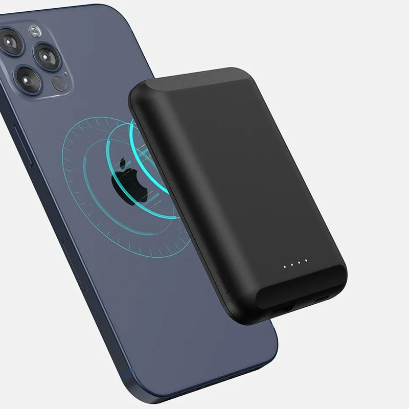 Trådløs   Magnetisk Powerbank Oplader Til Smartphones