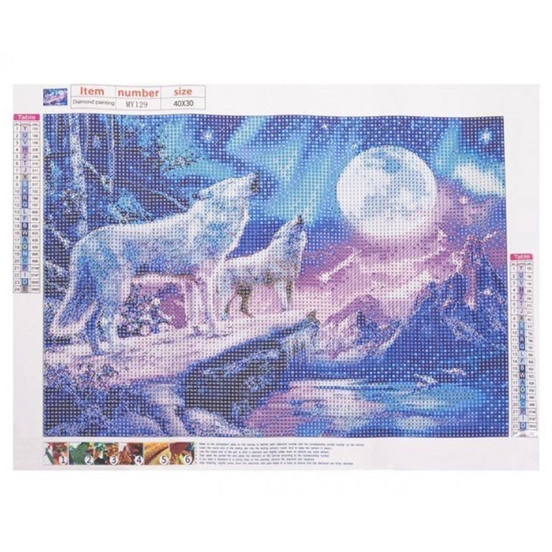 Ulve 5d Diamond Paint 40   30 Cm