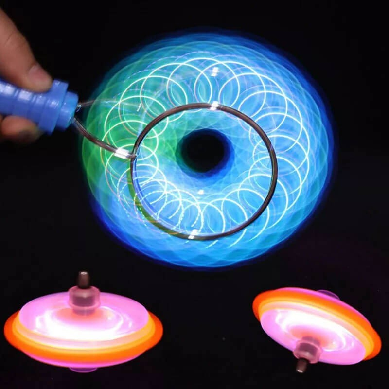 Yoyo Fidget Hjul Med Lys Orange
